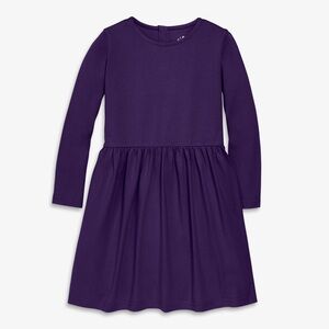 Primary cotton long sleeve purple dress 12